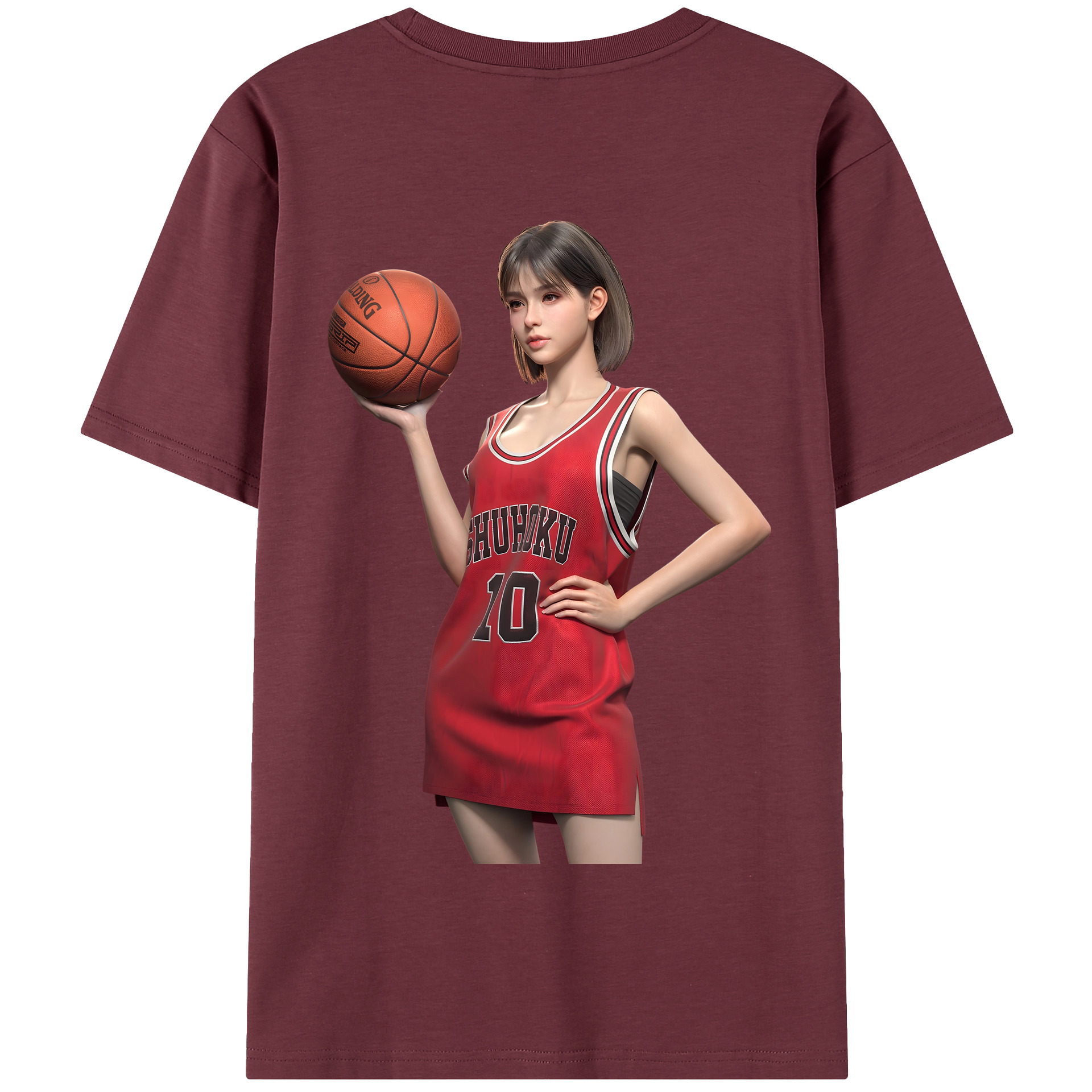 SLAM DUNK／スラムダンク 綿100％半袖Tシャツ（背面プリント）